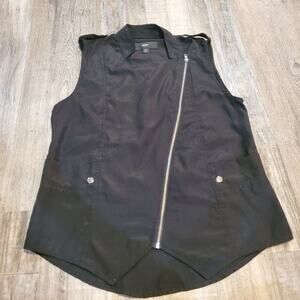 Mossimo xs women's black zipped vest